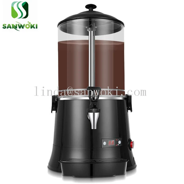 5L Commercial Hot Chocolate Maker, Electric Chocolate Beverage Dispenser  for Restaurants Bakeries Cafes Family for Heating Coffee Milktea Juice Tea