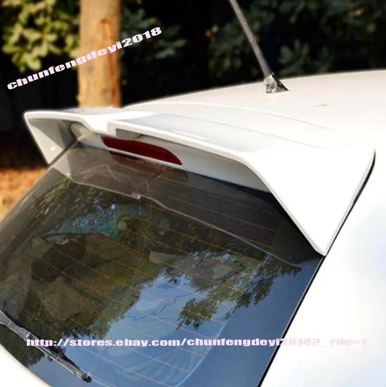 Car modification Car accessories White Rear Roof Spoiler Top Wing Lip Fit forVW POLO 2010