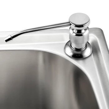 

Kitchen Sink Soap Dispenser 304 stainless steel Built in Lotion Pump Plastic Bottle for Bathroom and Liquid Soap organize 250ml