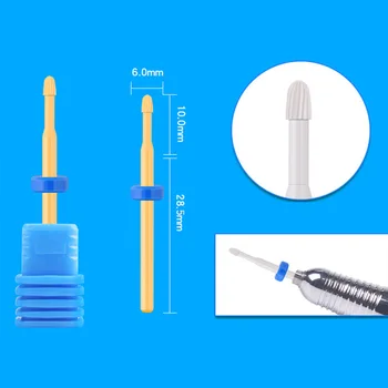 

Fine Slender nail drill bits For Women DIY Nail Art Ceramic Head Bit Grinding for Dead Skin Nail Polish Manicure Pedicure ToolS