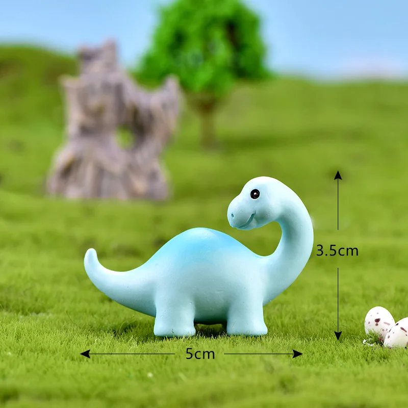 1 шт., милый динозавр, древний мультфильм, дракон, животное, 3D модель, фигурка, сад, фея, декор, стекло, сделай сам, украшение для дома, миниатюрное ремесло - Цвет: Brachiosaurus