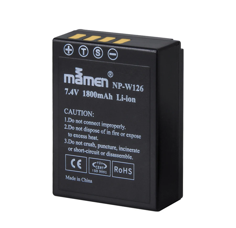 Mamen 4 шт. NP-W126 NPW126 NP-W126S цифровой Батарея для fuji плёнки X Pro2 Pro1 E1 E2 E2S 100F M1 A1 A2 T1 T2 T10 T20 батареи
