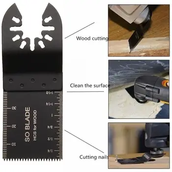 

Cutting Blade Tungsten Steel Black Multi Tool Electrical Accessories Finisher Polishing Set Straight Saw Saw Blade