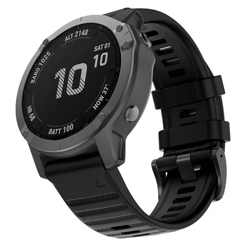 

For Garmin Fenix6X / Fenix5X / FeniX3 HR / D2 / Descent MK1 Silicone Watch Strap Watchband Wristband