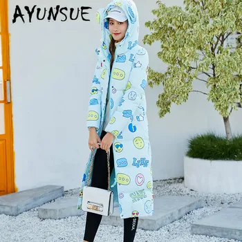 

AYUNSUE Winter Coat Women Down Coat 90% White Duck Down Jacket Women Kawaii Korean Puffer Jacket Warm Parka Casaco YY1478