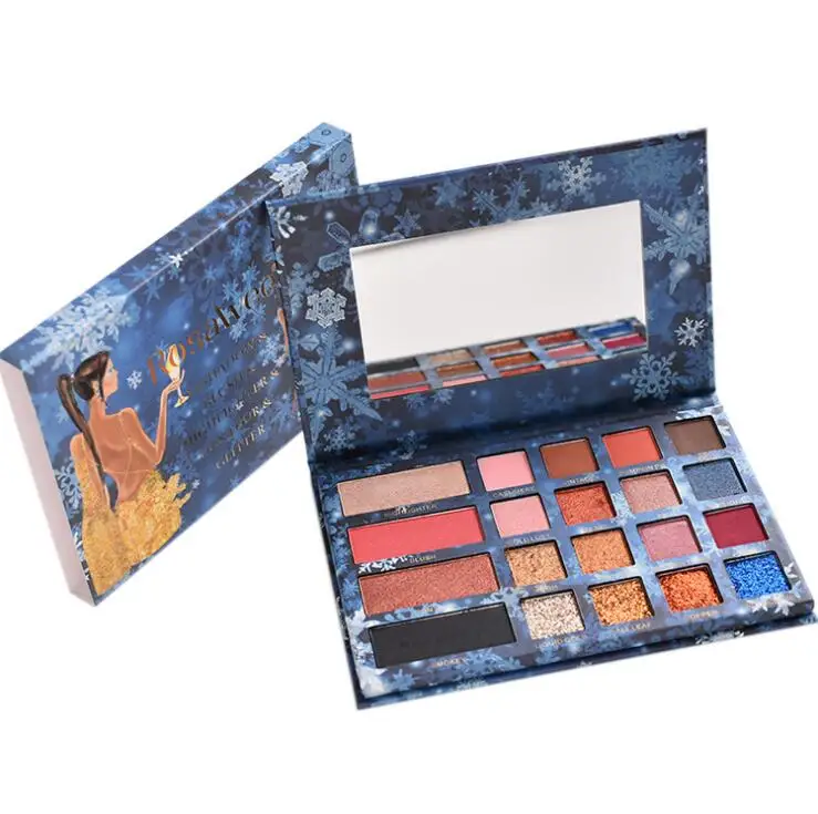 Eyeshadow Palette 20 Color Snowflower Glitter Eye shadow Pallete Makeup Pigment Highlighter Cosmetics Set |