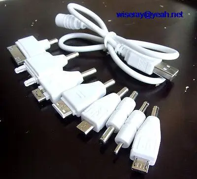 DHL/EMS 50 шт. 8 в 1 штекер Универсальный USB 3,5 мм x 1,3 мм кабель Многофункциональный для сотового phones-A8
