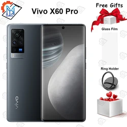 Оригинальный Новый VIVO X60 Pro 5G мобильный телефон 6,56 дюймAMOLED 12 + 256 Exynos 1080 Octa Core Android 11 OriginOS NFC 4315 мАч для смартфонов