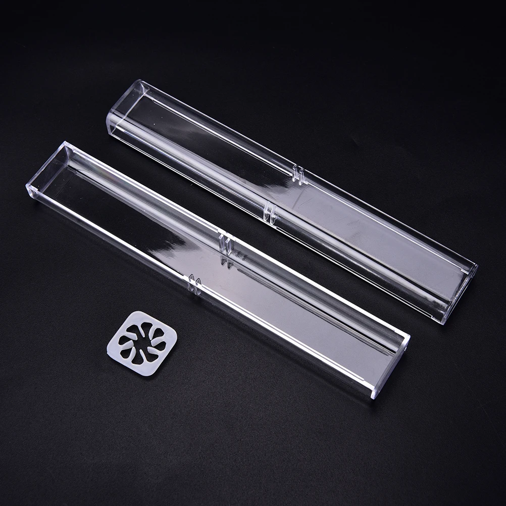HOT New 1Pc manual Crystal Acrylic Microblading pen Box caneta microblading tebori display and storage box brow tattoo supplies