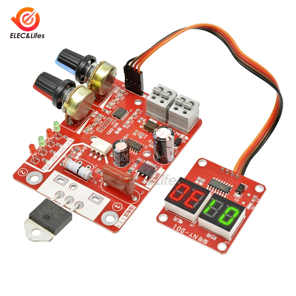 40A 100A Spot Welding Machine Time Current Controller Control Panel Board Tools 40A 100A Spot Welding Machine Time Current Controller Control Panel Board Tools