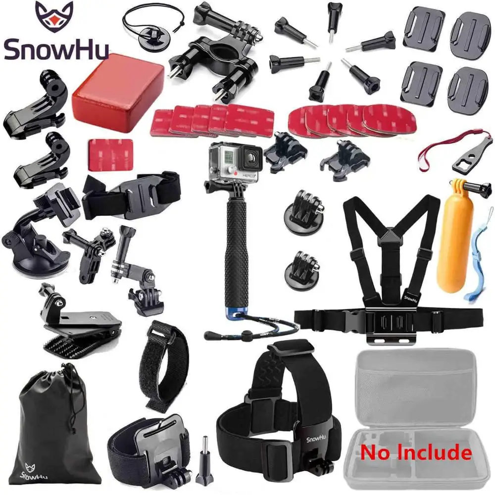 GS02B Аксессуары для экшн-камеры SnowHu для GoPro Hero 8 7 6 5 4 5S черный Xiaomi Yi 4K 4K+ Lite SJCAM SJ7 Eken H9 Go Pro крепление Nikon GS02 - Цвет: GS02B
