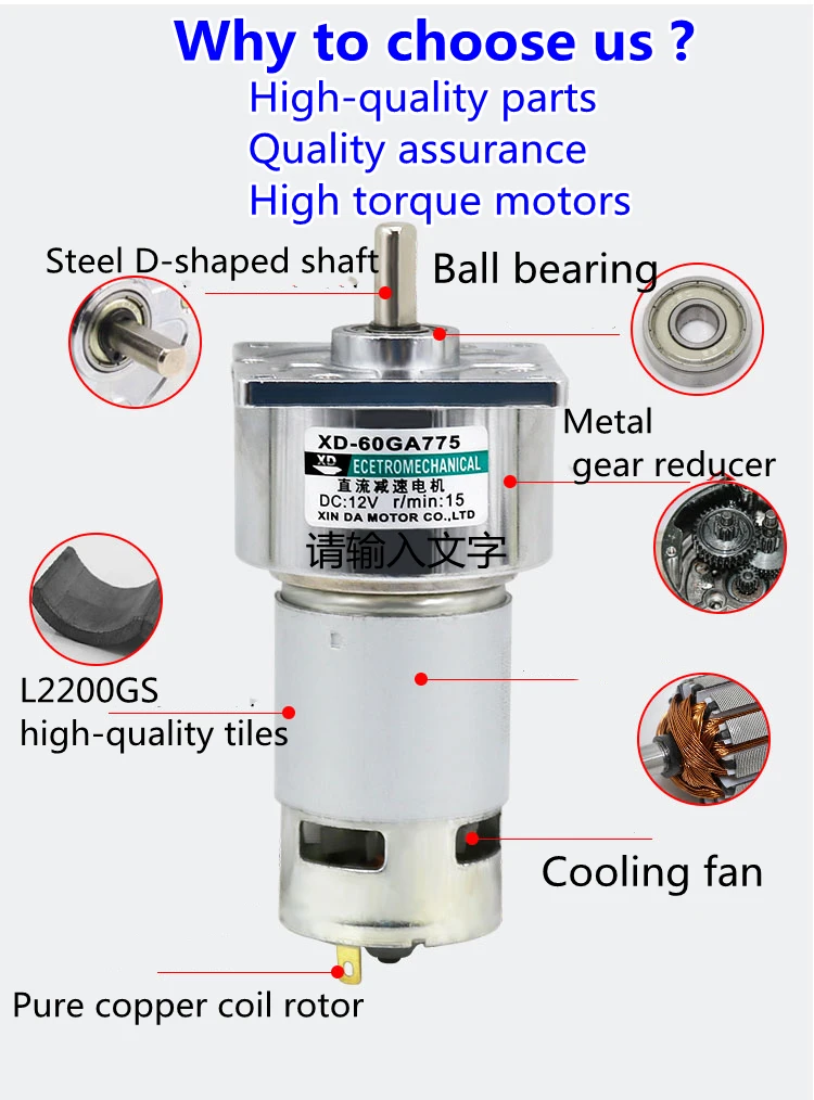 12v 24v 35w 5rpm-400rpm velocidade de torque