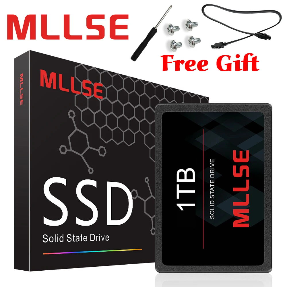 MLLSE высококачественный SSD 1 ТБ 2 5 ''SATA III TLC 500 МБ/с. внутренний жесткий диск для