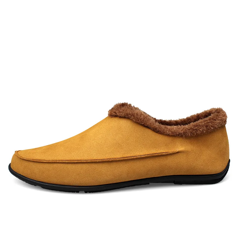 

Amoy New Year 2020 Winter plus Velvet MEN'S SHOES Korean-style Fashion Plus-sized Menswear Cotton-padded Shoes Cotton Boots Boot