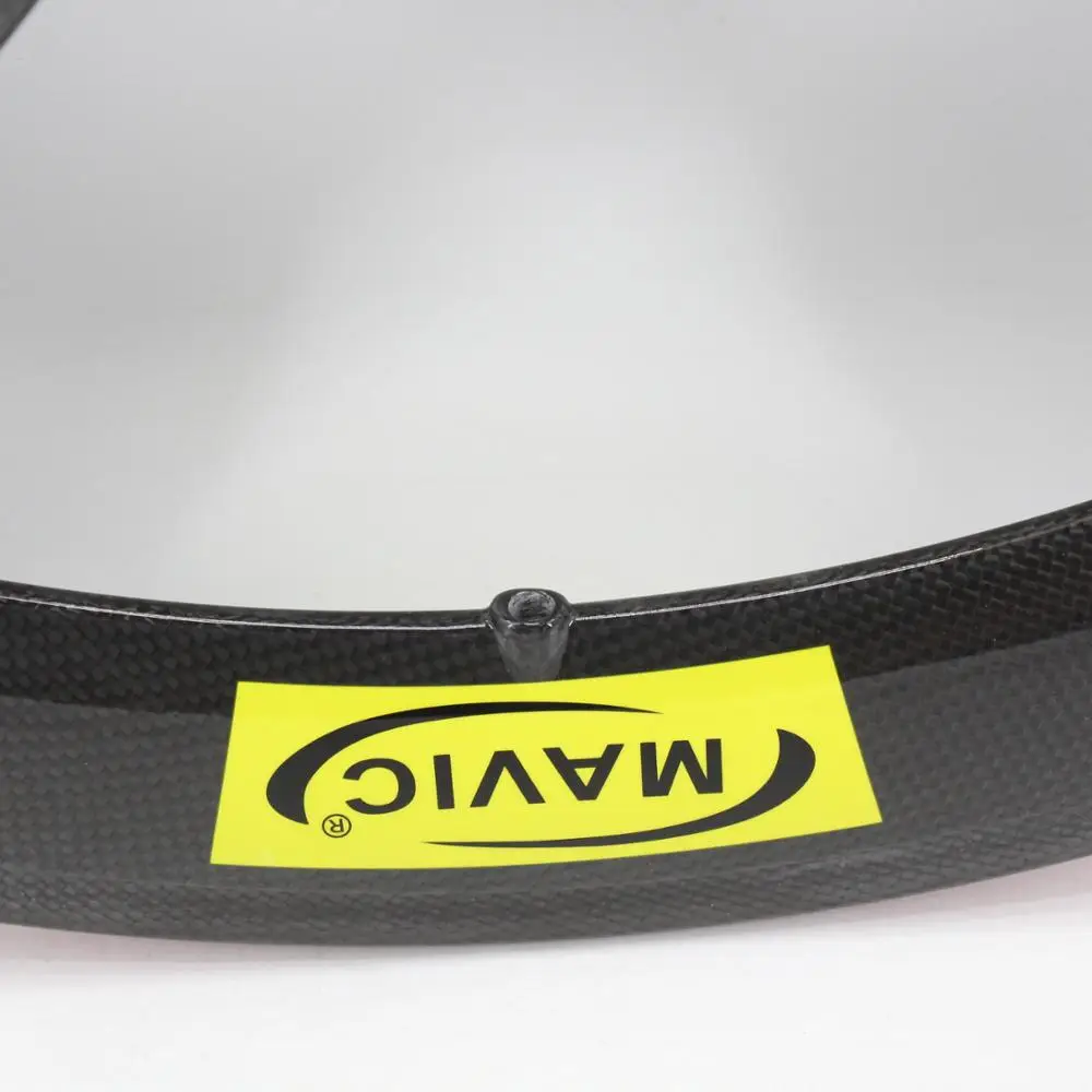 New 700C Road Track Fixed Gear bike full carbon fibre 5 spokes bicycle wheelset carbon clincher tubular rim five spoke Free ship