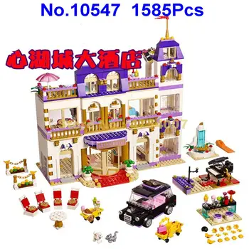 

10547 Girls Friends HeartLake Grand Hotel Building Blocks kids DIY Educational Bricks Toys gift Compatible with lepinings 41101