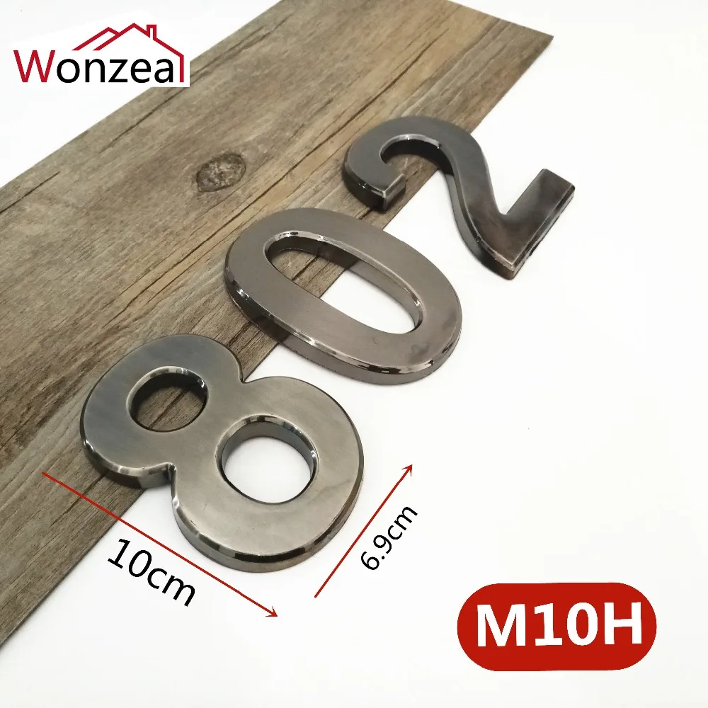 M10H深灰10cm塑料门牌=d混合1