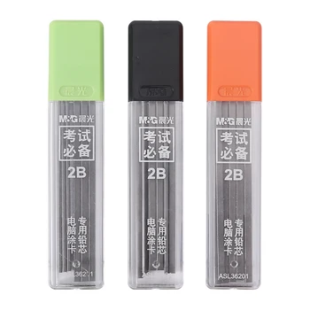 

12 Pcs/Box Sale Promotion Plastic Automatic Pencil Box Graphite Lead 2B Mechanical Pencil Refill