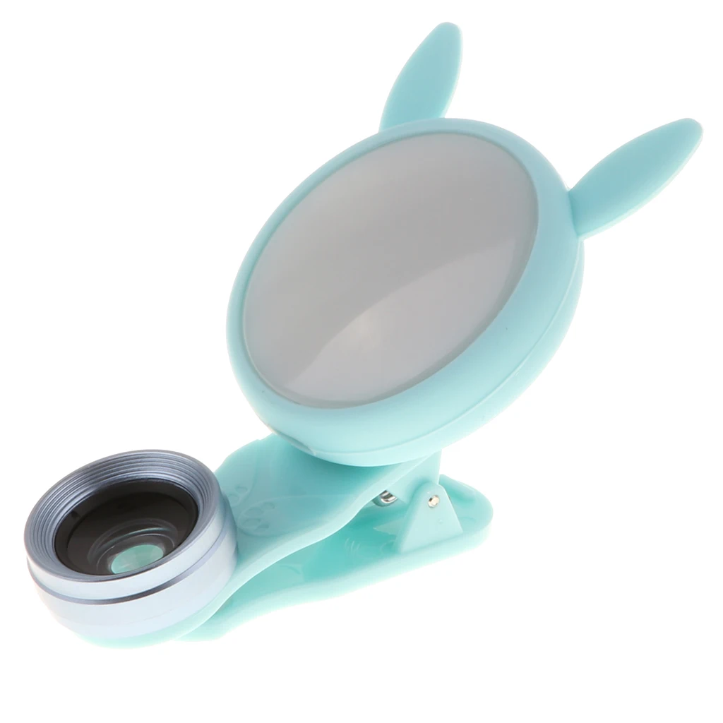 3 In 1 Cell Phone Lens Portable Selfie Led Light With 6 Lighting Mode