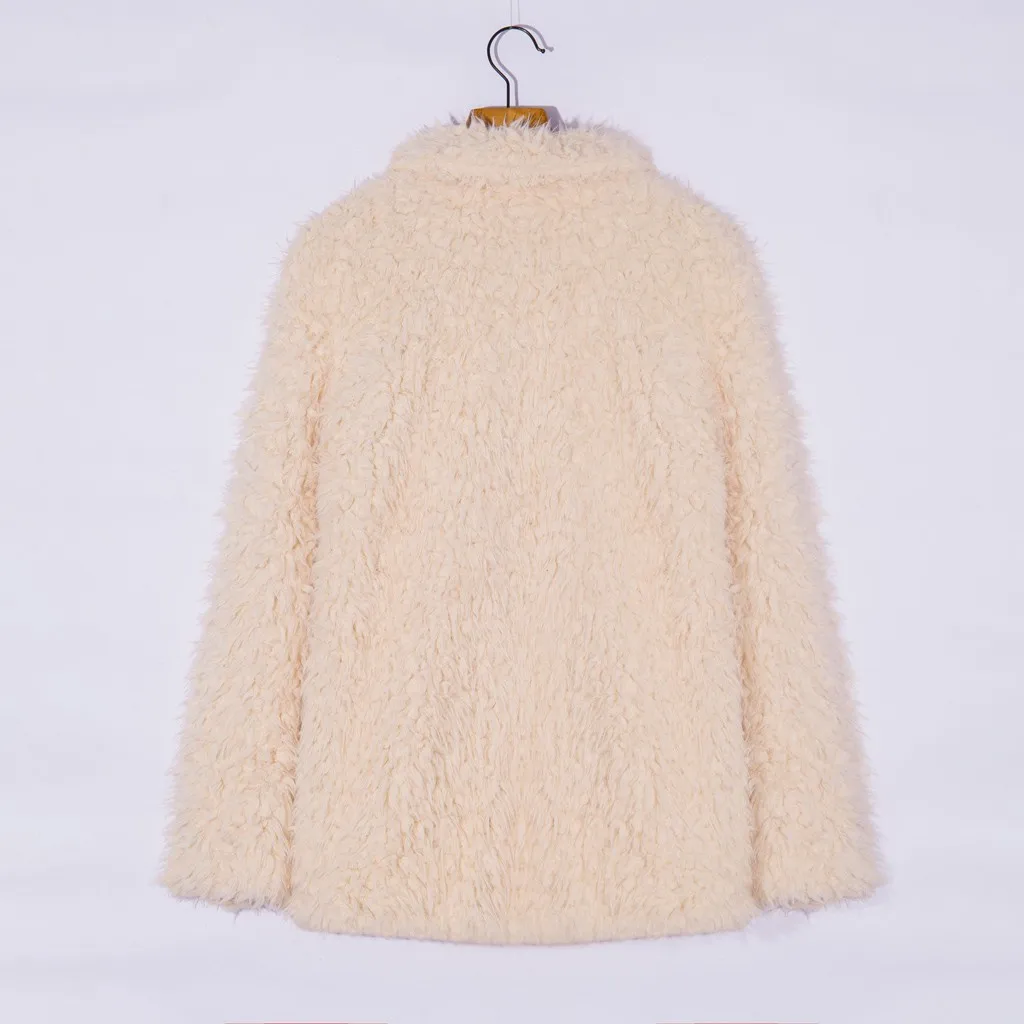 Женское пальто из искусственного меха, зимняя шерстяная куртка, женская зимняя куртка с плюшевым мишкой, Толстая Теплая Флисовая меховая пушистая куртка, пальто, верхняя одежда, топы# g3