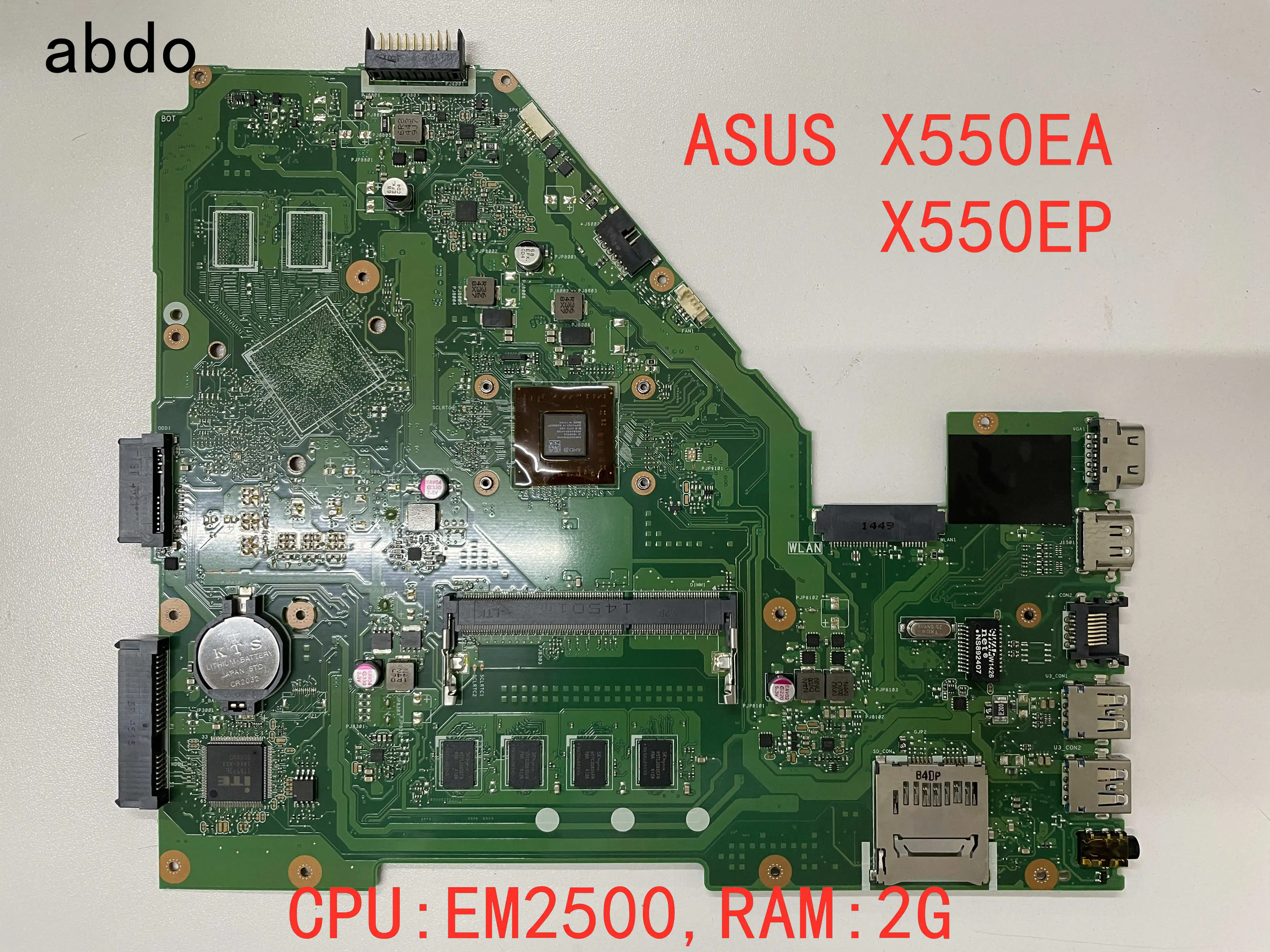 Материнская плата X550EA для ноутбука Asus X550EP X550E X552E протестированная оригинальная
