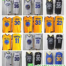 Сшитый Золотой штат Стивен Карри Кевин Клай Томпсон драймон Грин Andre Iguodala баскетбольные майки для мужчин camiseta maillot