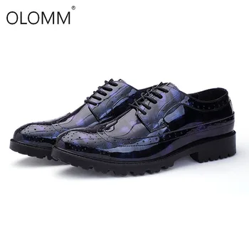 

Men Dress Shoes Floral Pattern Men Formal Shoes Leather Luxury Fashion Oxford Shoes For Men Business Wedding Shoes Size 38-47