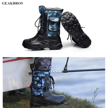 

Waterproof Anti-slip Fishing Shoes Winter Snow Boots Outdoor Keep Warm Waders Hunting Camping Boots Rock Ice Sea Fishing Shoes