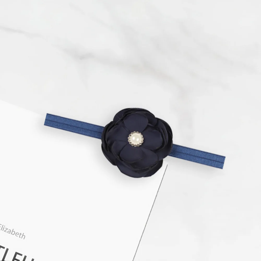 Новорожденная девочка повязка на голову тюрбан ЦВЕТОК для малышей Детская головная эластичная повязка женские обручи аксессуары Головные уборы