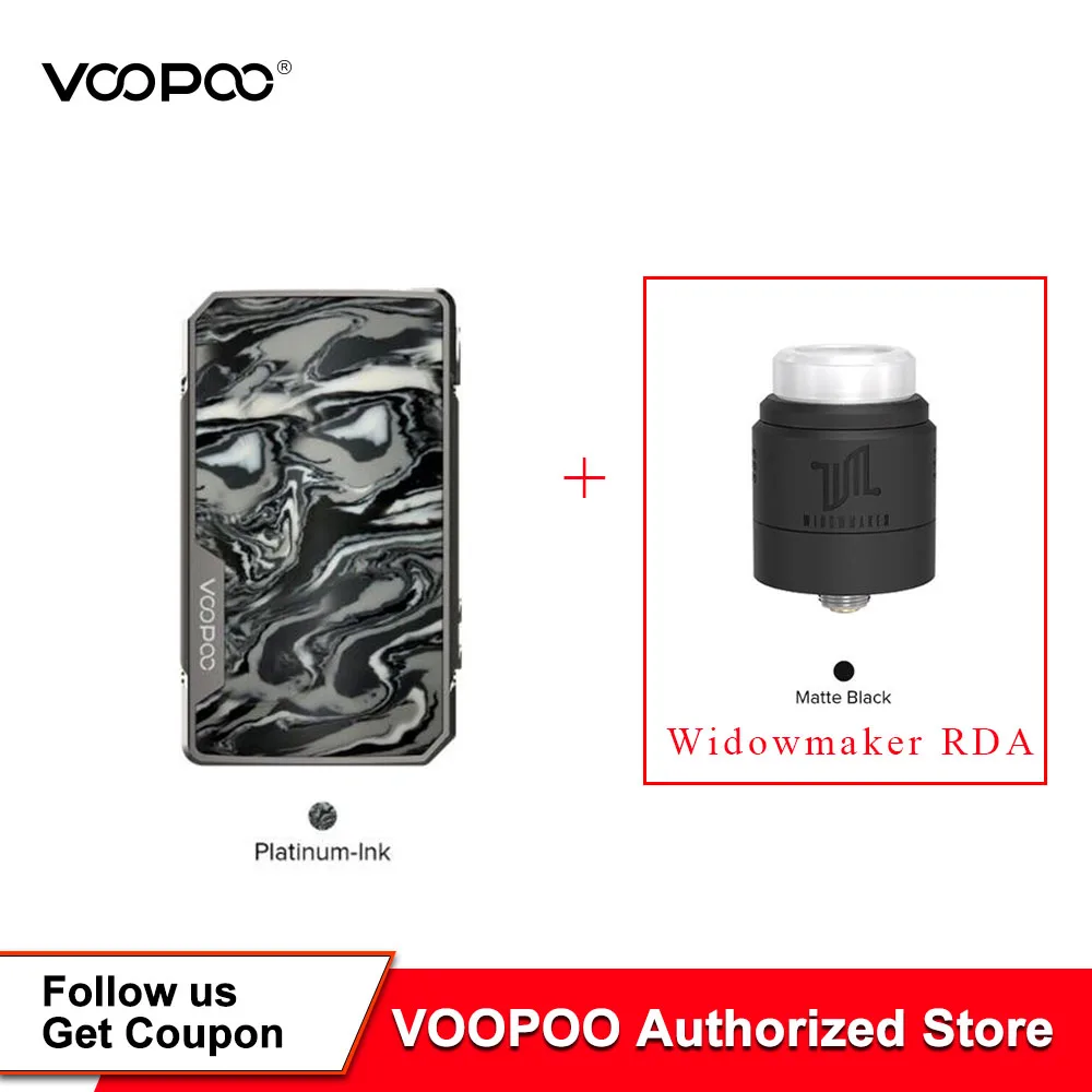 

VOOPOO DRAG 2 Platinum Mod VOOPOO 177W Temperature Control Box mod Electronic Cigarette Vape Mod Fit Widowmaker RDA Vs Drag 2