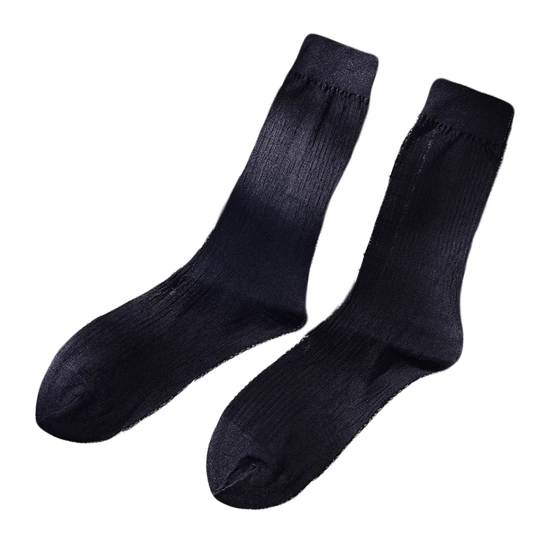 Tube Socks Men's Stocks Business Dress Stockings Sheer Socks Exotic Formal Wear Sheer Sock Suit Men Sexy Transparent TNT Socks