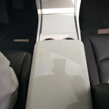 

Car Cup Holder Frame For Tesla Model 3 2018-2019 White Mouldings Decal Water Trim
