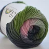 100% Wool Yarn Rainbow Color for Hand Knitting Crochet Plush Thickness Lanas Thread DIY Soft Scarf Shawl Sweater Free Shipping 5