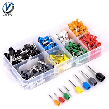 

400pcs/set AWG 22-10 Insulated Cord Pin Terminal Kit Set Wire Copper Crimp Connector Terminales Electricos Para Cable