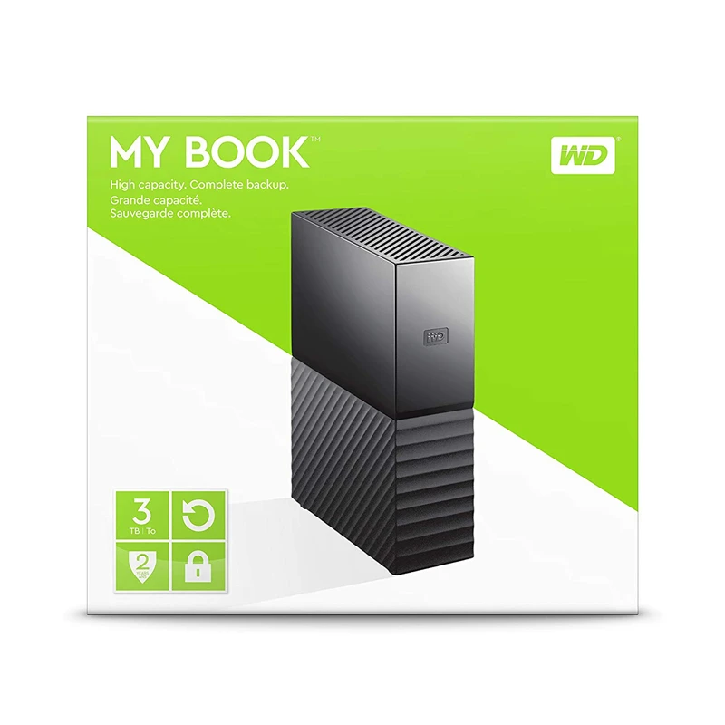 Внешний жесткий диск Western Digital 3 ТБ 4 6 8 10 My Book Desktop оригинальный USB 0/256 бит