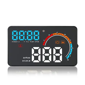 

New Gauge Obd2 Display Meter Model Car Heat Gauge Installed With Obd2 Port Extra Large Screen Gps Head-Up Display