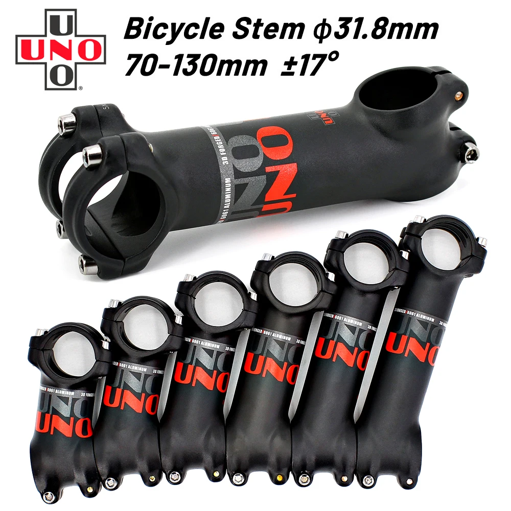 UNO MTB Bike Stem 17 Degree 31.8mm Ultralight Road Bicycle Stem 70 80