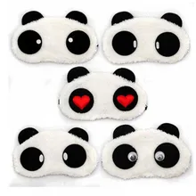 Новинка, 1 шт, маска для сна, для глаз, для сна, с повязкой на глаза, белая панда, затенение, для сна, хлопковые очки, для отдыха, для путешествий, повязка на глаза