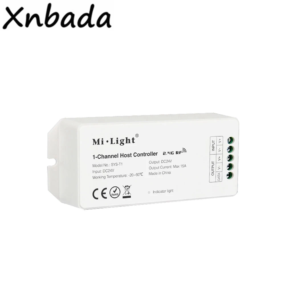 SYS-T1 DC24V 2,4G RF 1-Channel светодиодный Управление; телефона Wi-Fi DMX Alexa Управление работы FUT089 FUT088 B8 B4/T4 B0 Управление; - Цвет: SYS-T1