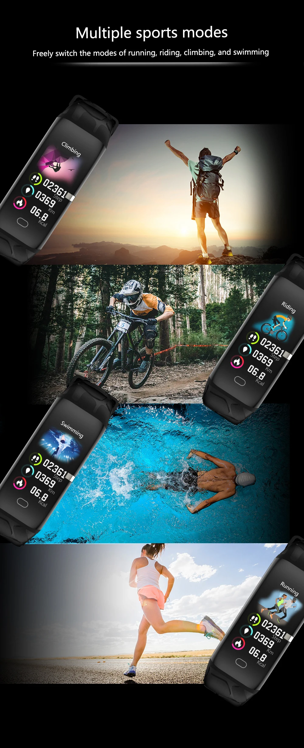 Jelly Comb спортивные Смарт-часы для женщин и мужчин FitnessTracker Smartwatch для Android IOS монитор сердечного ритма Электроника Smartband