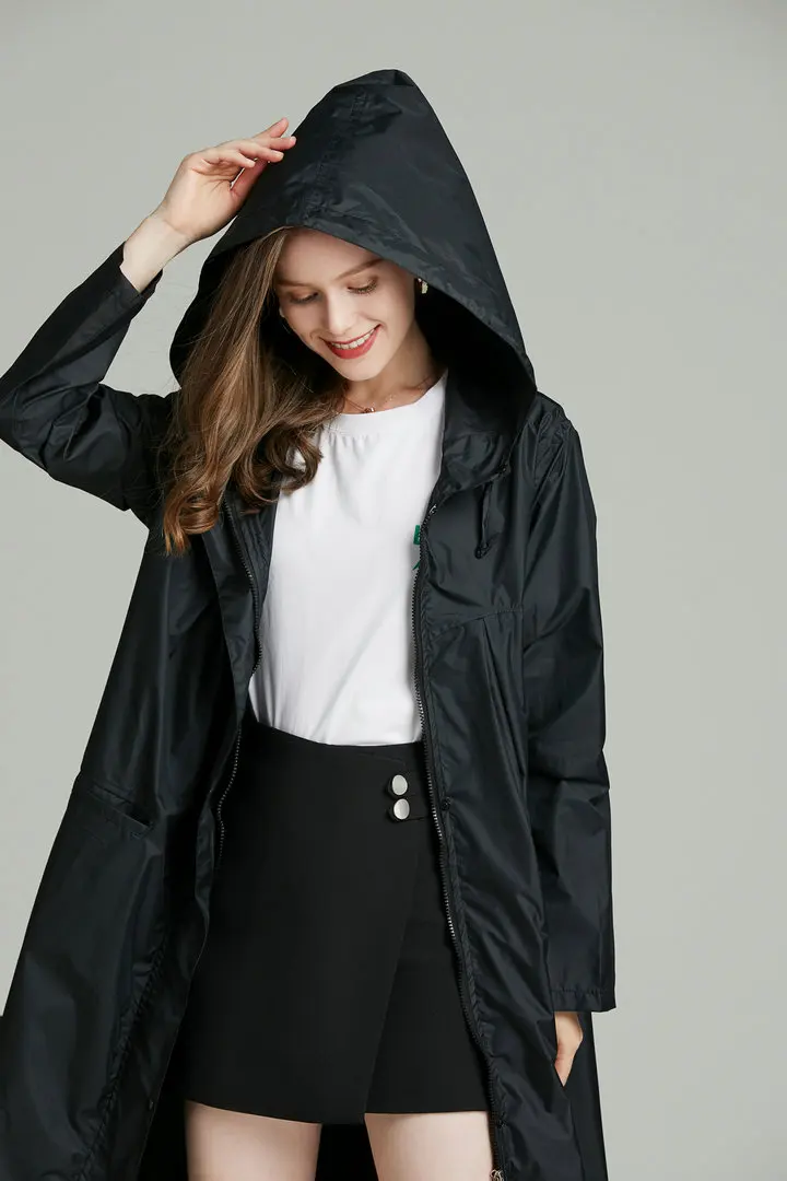 long thin breathable raincoat women/female men rain ponchos jacket waterproof pullover women's rain coat chubasquero