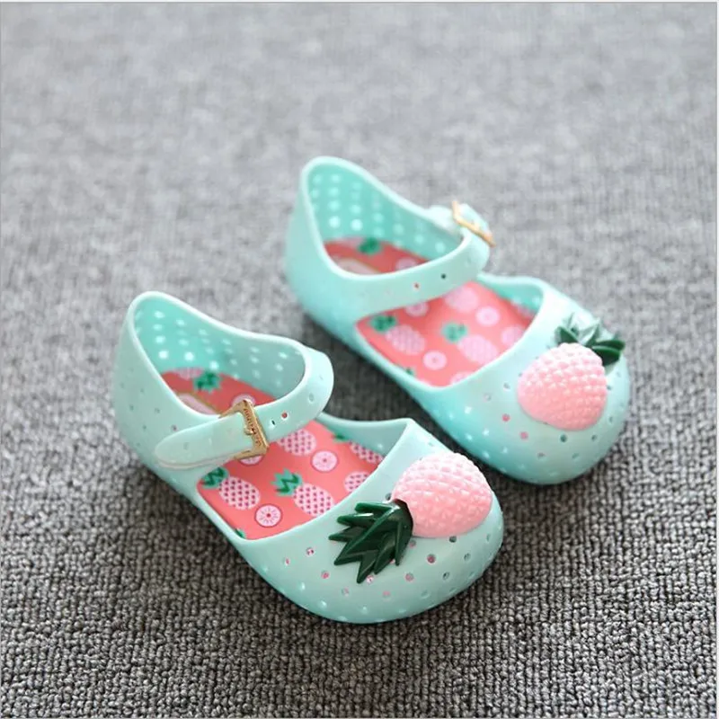 Mini Melissa/ новые оригинальные прозрачные сандалии для девочек; детские сандалии; детская пляжная обувь; нескользящая обувь для малышей