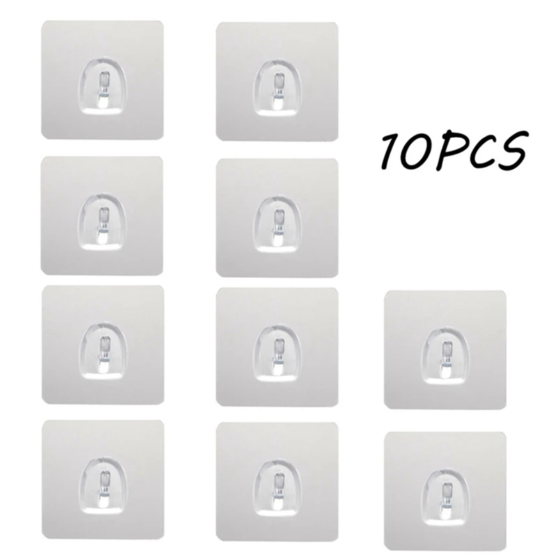 4/10 шт. Прозрачный Прочный самоклеящиеся двери стены Вешалки крючки для силиконовый чехол для хранения висит Кухня Magic Аксессуары для ванной комнаты - Цвет: TP2