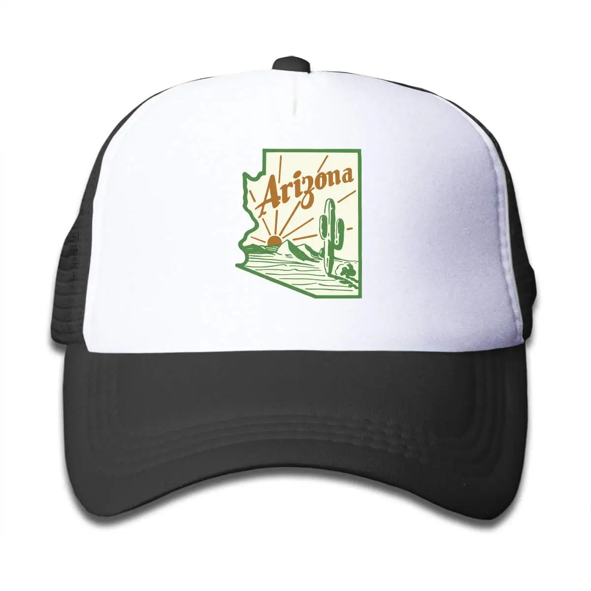 Детская Аризона кактус бейсболка для дальнобойщика Регулируемая сетка шляпа Девочка Мальчик