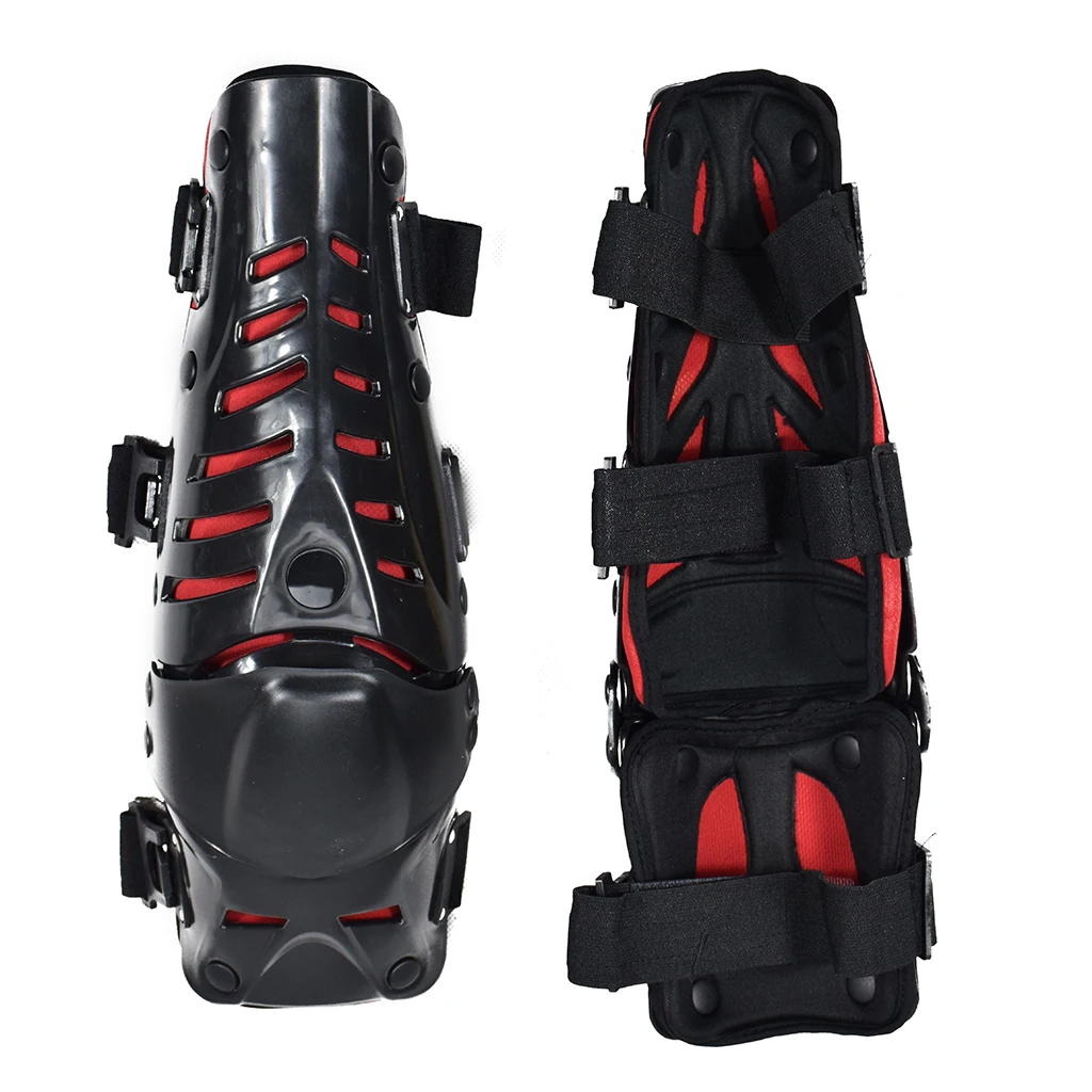 Pair Motorcycle Motocross Cycling Knee Pads Protector Guard Gear Red