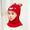 Doitbest 2 to 6 years old Boy girl Beanie Protect neck Cartoon animal Windproof Winter Child knit hat kids girl's Earflap Caps ► Photo 2/6