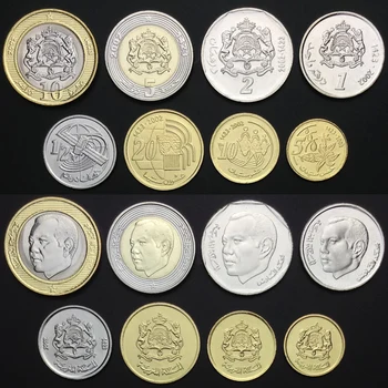 

Set 8Pcs Morocco Coins Africa 100% Real Original Coin Collection