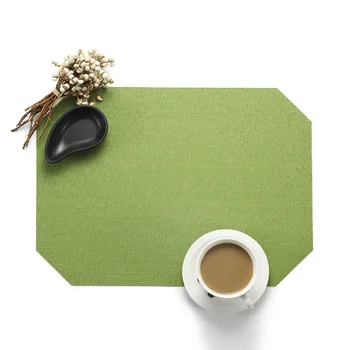 

Placemats Washable PVC Table Cloth Pad Mat Tablemats Stain-Resistant Dining Disc Bowl Pad Coaster Non-slip PVC Pad