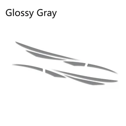 Universal Vinyl Car Decals - Stylish Auto Stickers (Glossy Gray)