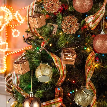 

35 Christmas ball decorations for Christmas tree-5 shatterproof styles personalized PVC material decoration pendant hanging